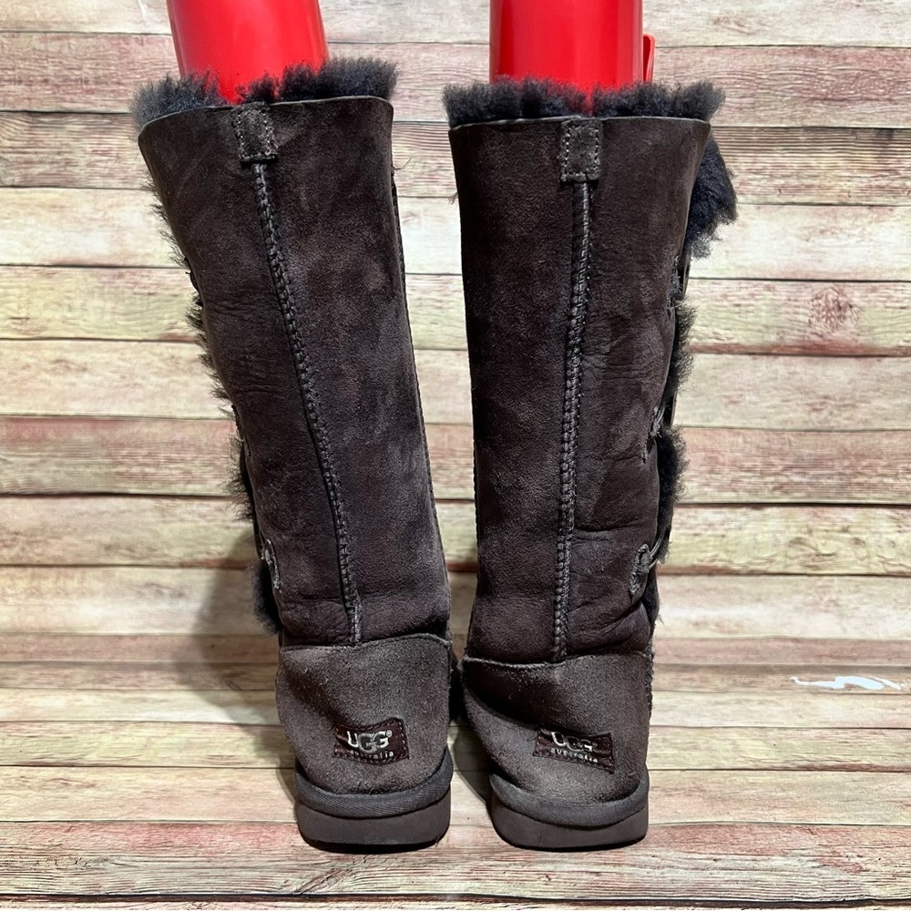 Ugg Brown Tripple Button Bailey Boots - image 7